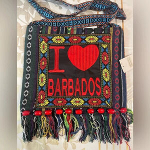 Ethnic Handmade Shoulder Bag Purse Satchel Embroidered Wood Beads